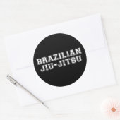 Braziliaanse Jiu Jitsu Ronde Sticker (Envelop)