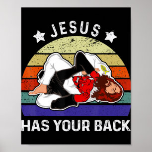 Braziliaanse Jiu Jitsu Shirt Jesus Shirt Jezus hee Poster
