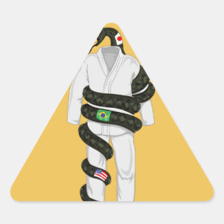 Braziliaanse Jiu Jitsu Snake Driehoek Sticker