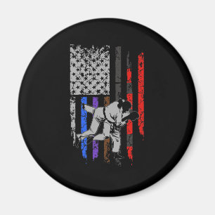 Braziliaanse Jiu Jitsu Stars & Stripes Rank BJJ Fl Magneet