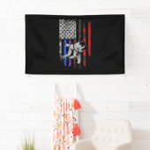 Braziliaanse Jiu Jitsu Stars & Stripes Rank BJJ Fl Spandoek (Insitu)