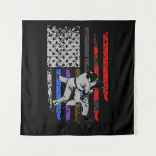 Braziliaanse Jiu Jitsu Stars & Stripes Rank BJJ Fl Wandkleed