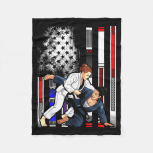 Braziliaanse Jiu Jitsu Sterren es Rang BJJ Vlag Fleece Deken