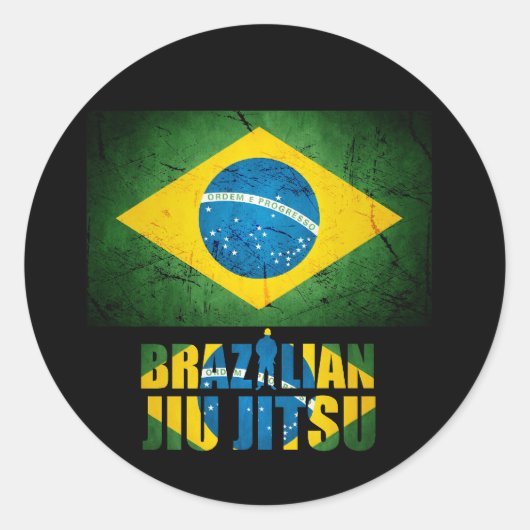 Braziliaanse Jiu Jitsu Sticker (Voorkant)