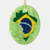 Braziliaanse kaart keramisch ornament (Rechts)