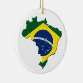 Braziliaanse kaart keramisch ornament (Rechts)