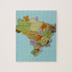 Braziliaanse kaart legpuzzel