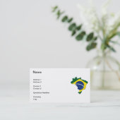 Braziliaanse kaart visitekaartje (Staand voorkant)