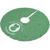 Braziliaanse kerst engel vlag gepersonaliseerd kerstboom rok (Gekanteld)