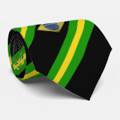 Braziliaanse kleurenvlag stropdas (Opgerold)