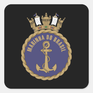 "Braziliaanse marine" Vierkante Sticker