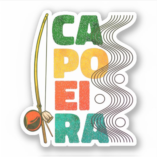 Braziliaanse martiale kunst van Capoeira Sticker (Voorkant)