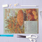 Braziliaanse meloensevruchten uit de zaadcatalogu tissuepapier (Craft)