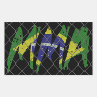 Braziliaanse MMA-Sticker Rechthoekige Sticker
