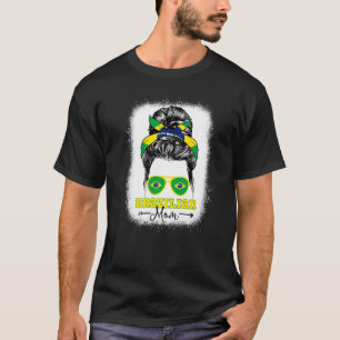 Braziliaanse Moeder Wanordelijke Knot Brazilië Vla T-shirt