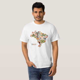 Braziliaanse nationale symbolen Funny Shirt