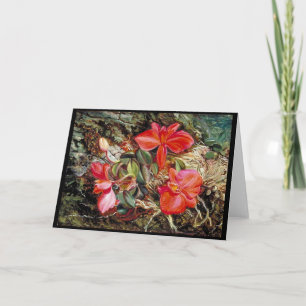 Braziliaanse Orchidee, schilderij van Marianne Nor Kaart