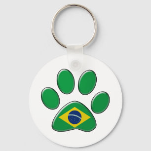 Braziliaanse patriotkat sleutelhanger