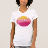 Braziliaanse retro-reisposter t-shirt (Voorkant)