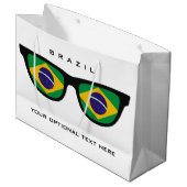 Braziliaanse Shades aangepaste tekst en cadeautas (Voorkant Gekanteld)