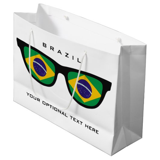 Braziliaanse Shades aangepaste tekst en cadeautas (Voorkant Gekanteld)