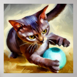 Braziliaanse Shorthair Cat Poster