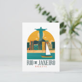 Braziliaanse stad Rio de Janeiro  Briefkaart (Staand voorkant)