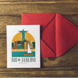 Braziliaanse stad Rio de Janeiro  Briefkaart