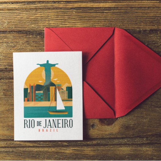 Braziliaanse stad Rio de Janeiro  Briefkaart
