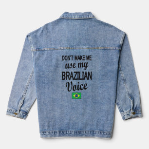 Braziliaanse Stem - Braziliaanse vlaggen Denim Jacket