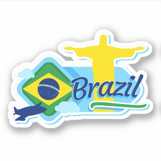 Braziliaanse Sticker met azijn (Voorkant)