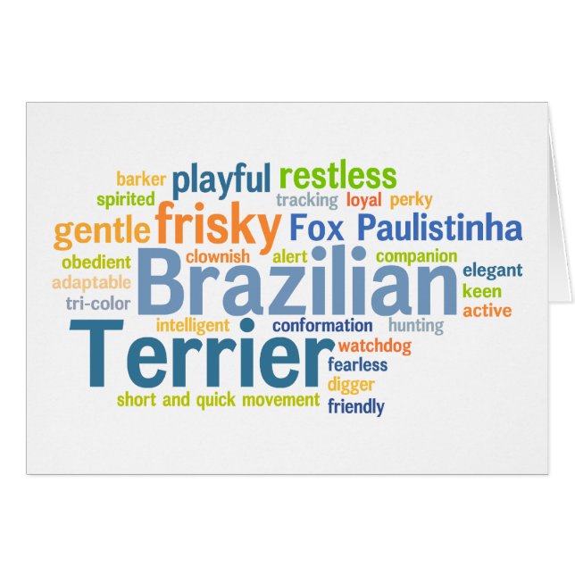 Braziliaanse Terrier (Voorkant Horizontaal)