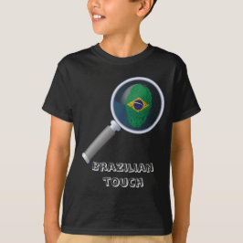 Braziliaanse vingerafdrukvlag t-shirt
