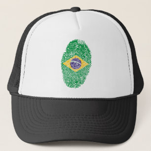 Braziliaanse vingerafdrukvlag trucker pet