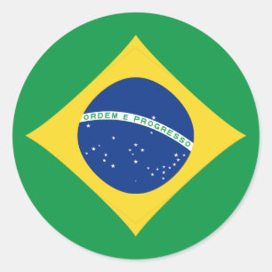 Braziliaanse vissers ronde sticker