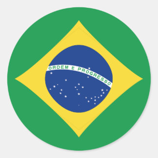 Braziliaanse vissers ronde sticker