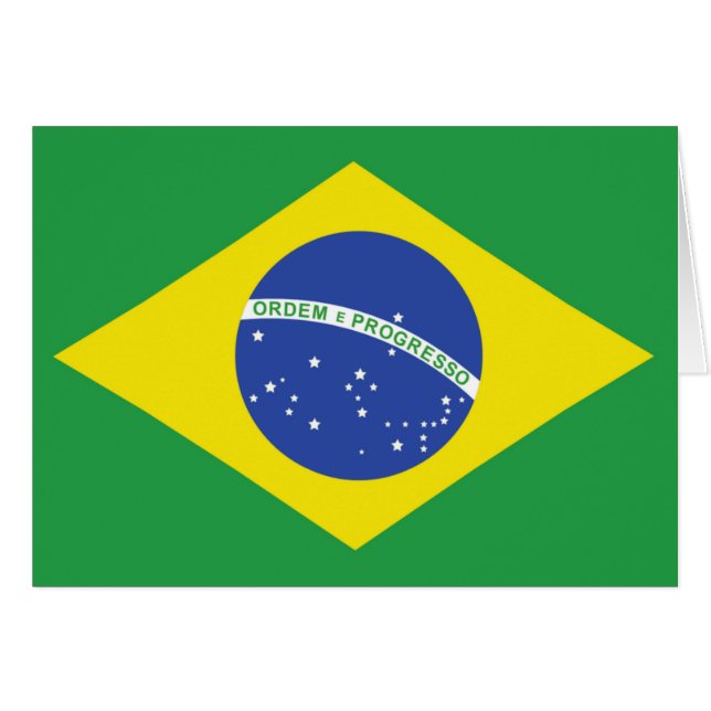 Braziliaanse vlag (Voorkant Horizontaal)