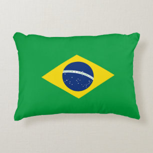 Braziliaanse vlag accent kussen