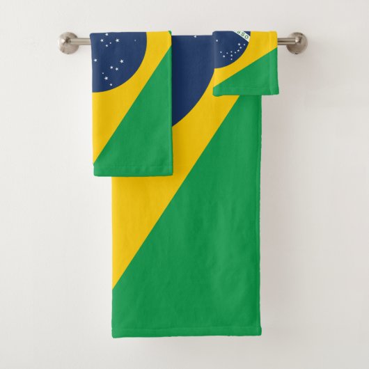 Braziliaanse vlag bad handdoek (Insitu)