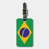 Braziliaanse vlag bagagelabel (Voorkant verticaal)