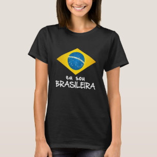 Braziliaanse vlag Bandeira do Brasil EU Sou Brasil T-shirt