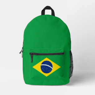 Braziliaanse vlag bedrukte rugzak