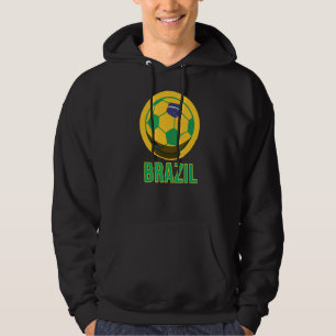 Braziliaanse vlag Braziliaans Football Hoodie