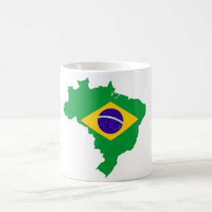 braziliaanse vlag braziliaans koffiemok