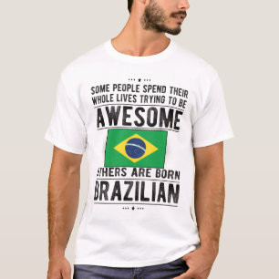 Braziliaanse vlag Braziliaanse erfgoed - Braziliaa T-shirt