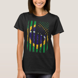 Braziliaanse vlag Braziliaanse roet T-shirt