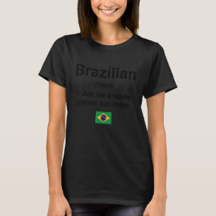 Braziliaanse vlag Braziliaanse trots R T-shirt