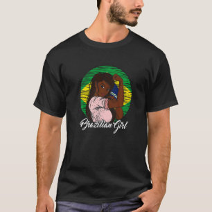 Braziliaanse Vlag Brazilië Braziliaans Meisje 2 T-shirt