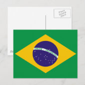 Braziliaanse vlag briefkaart (Voorkant / Achterkant)