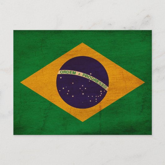Braziliaanse vlag briefkaart (Voorkant)